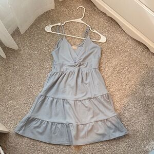 Ocean Drive Light Blue Tiered Dress